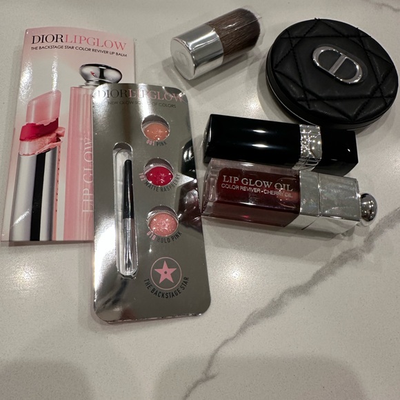 🎟️ NWT RARE DIOR BEAUTY QUILTED MIRROR 5 PIECE BUNDLE - Picture 7 of 7